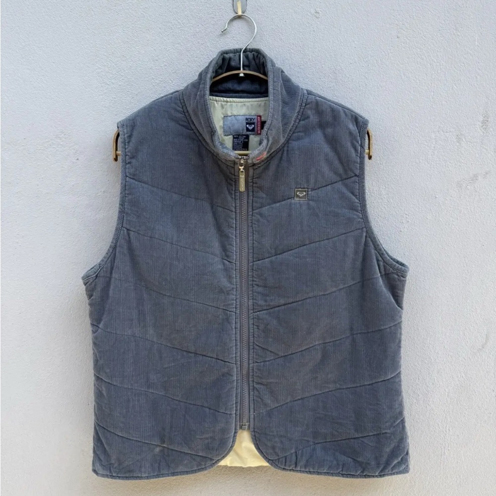90s Quicksilver Roxy Corduroy vest sz:m - Picture 3 of 12